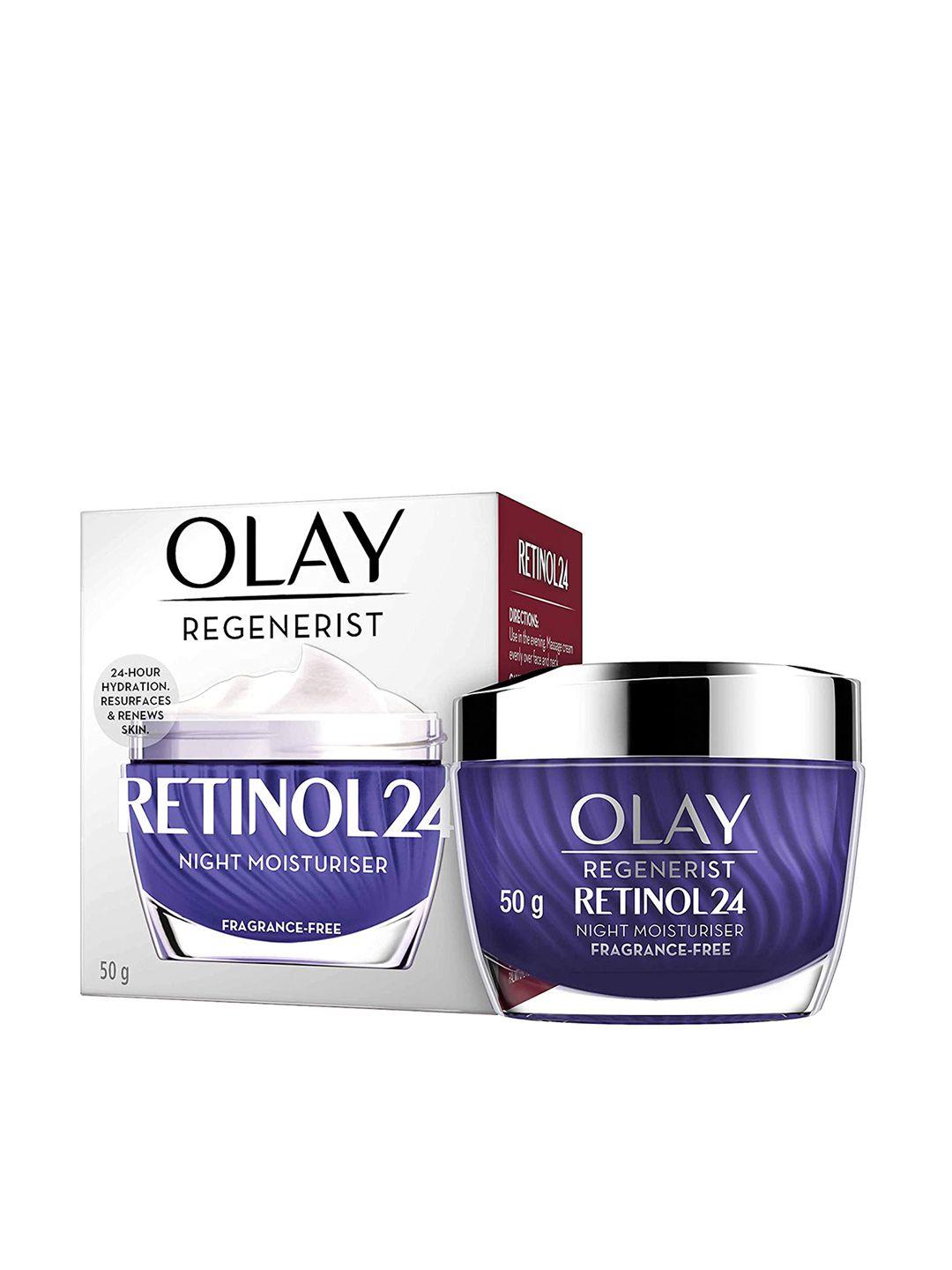 olay regenerist retinol 24 night moisturizer with niacinamide - all skin types 50 g