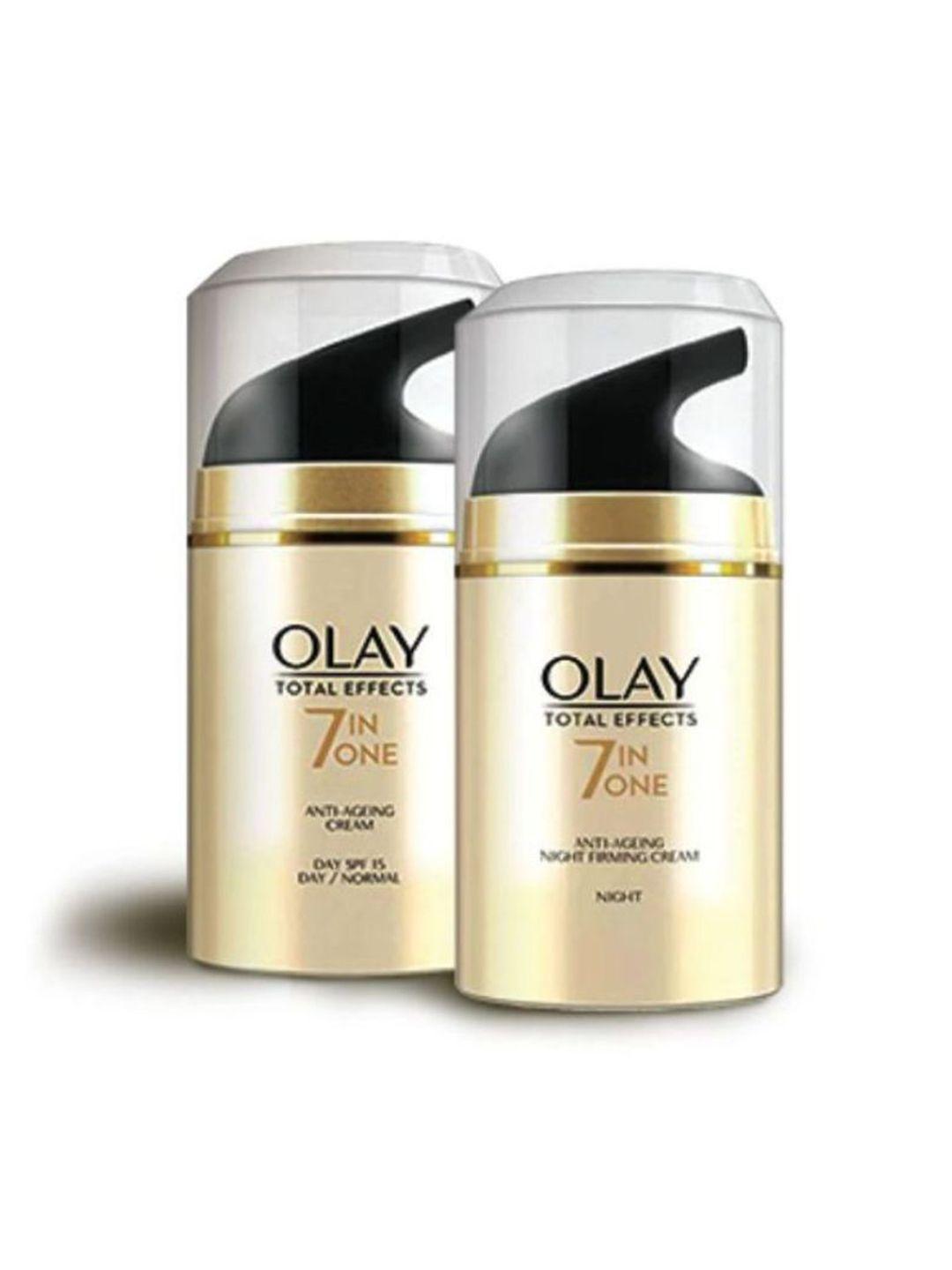 olay slay all day set of total effects 7-in-one day cream & night cream - 50 g each
