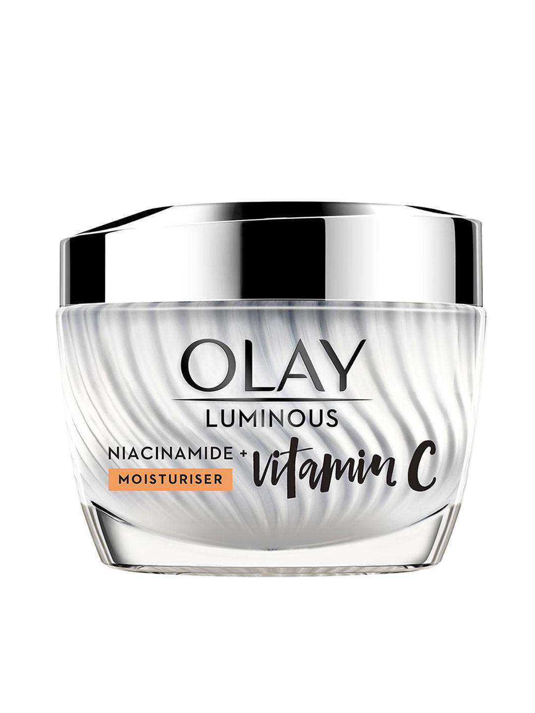 olay luminous vitamin c face moisturiser with 99% pure niacinamide - 50g