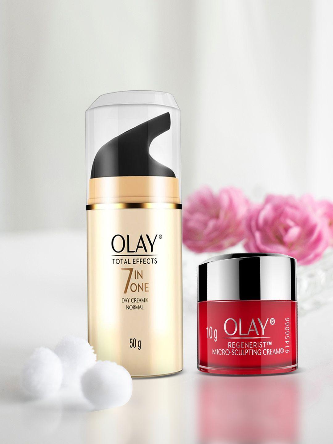 olay set of total effects anti-ageing & regenerist micro-sculpting cream 60 g