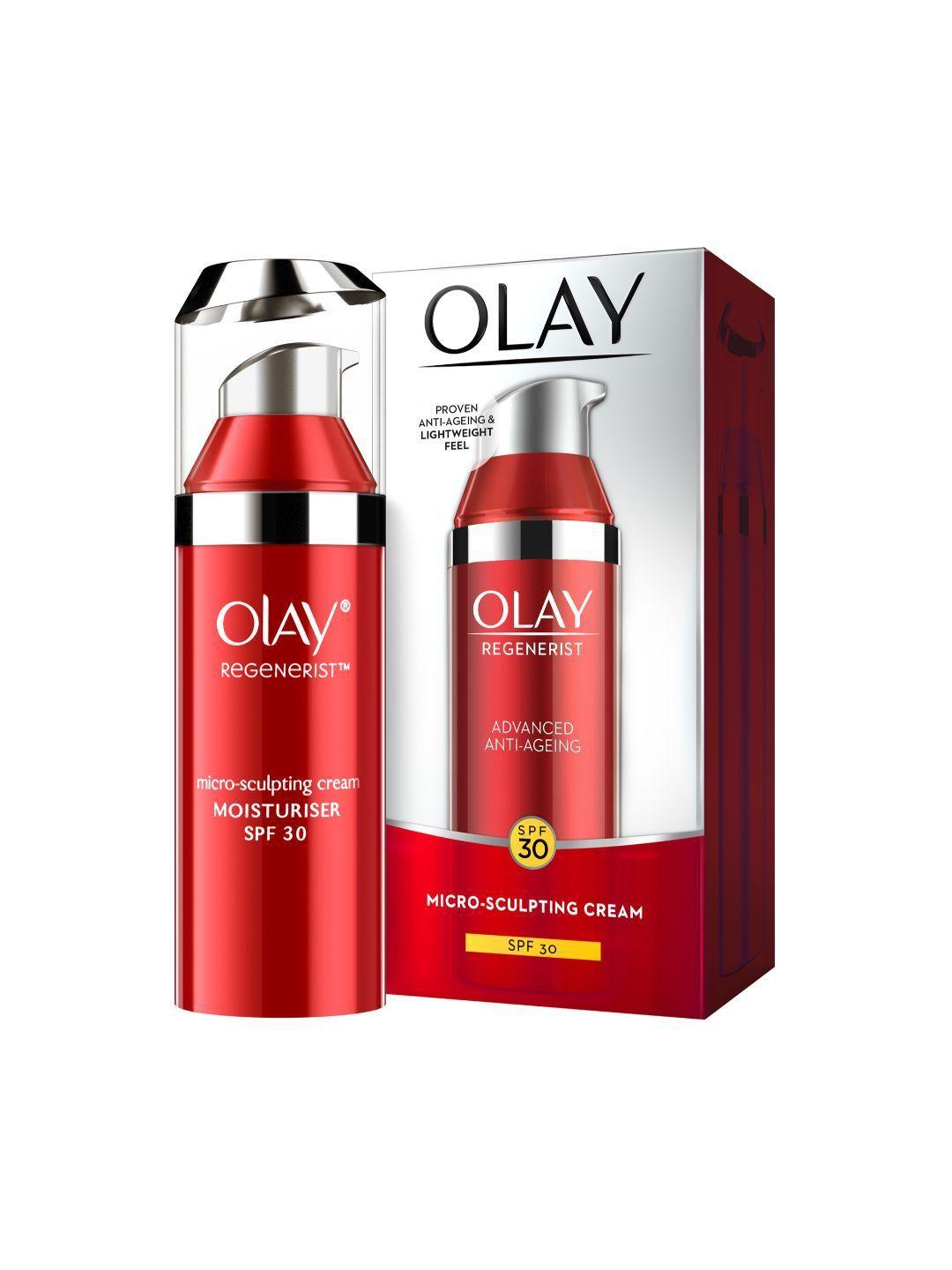 olay women spf 30 regenerist advanced anti-ageing micro-sculpting cream moisturiser 50 g