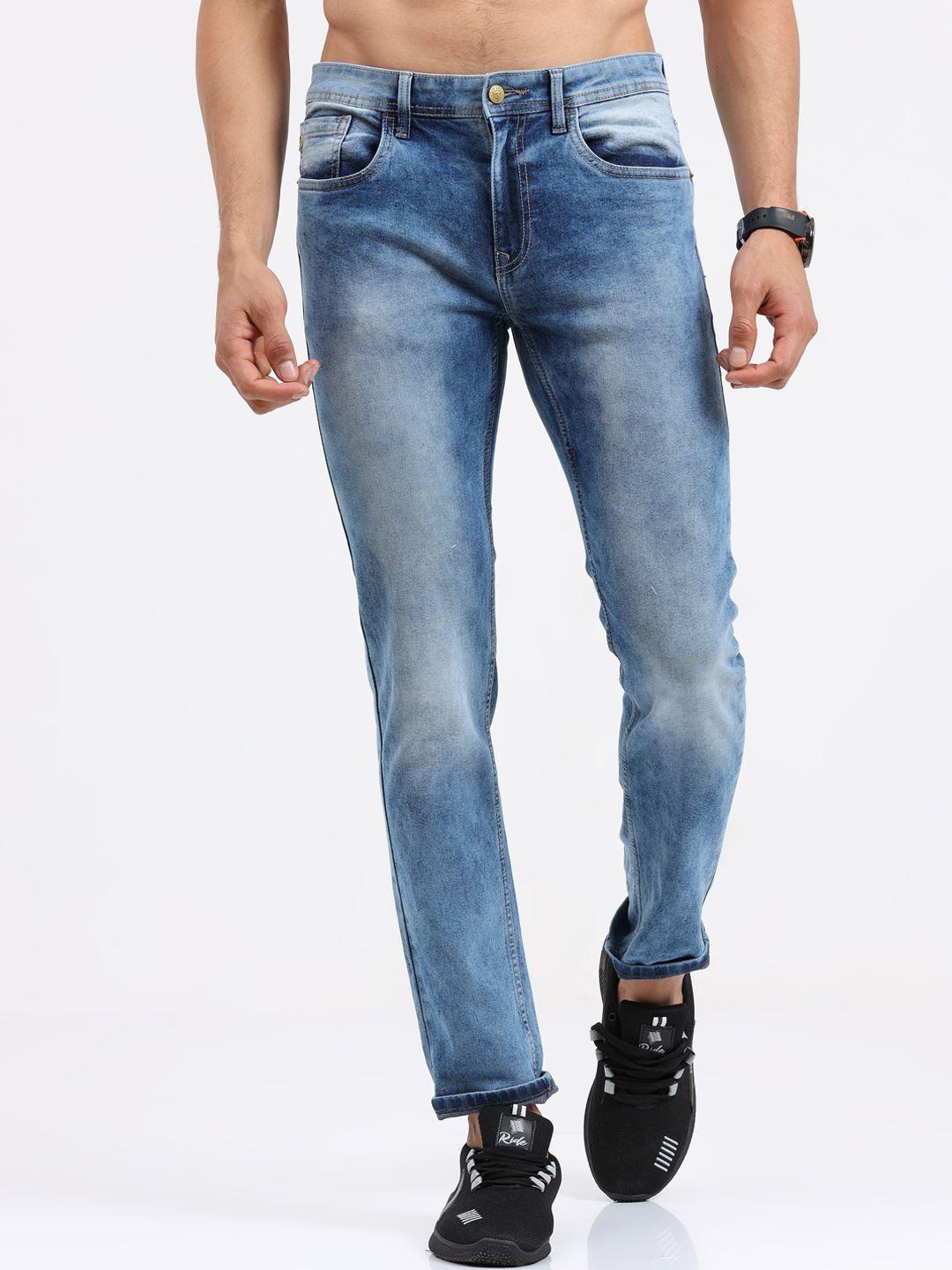 old grey men blue jean slim fit heavy fade jeans