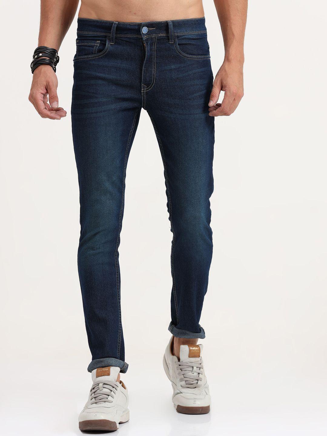 old grey men blue slim fit cotton jeans