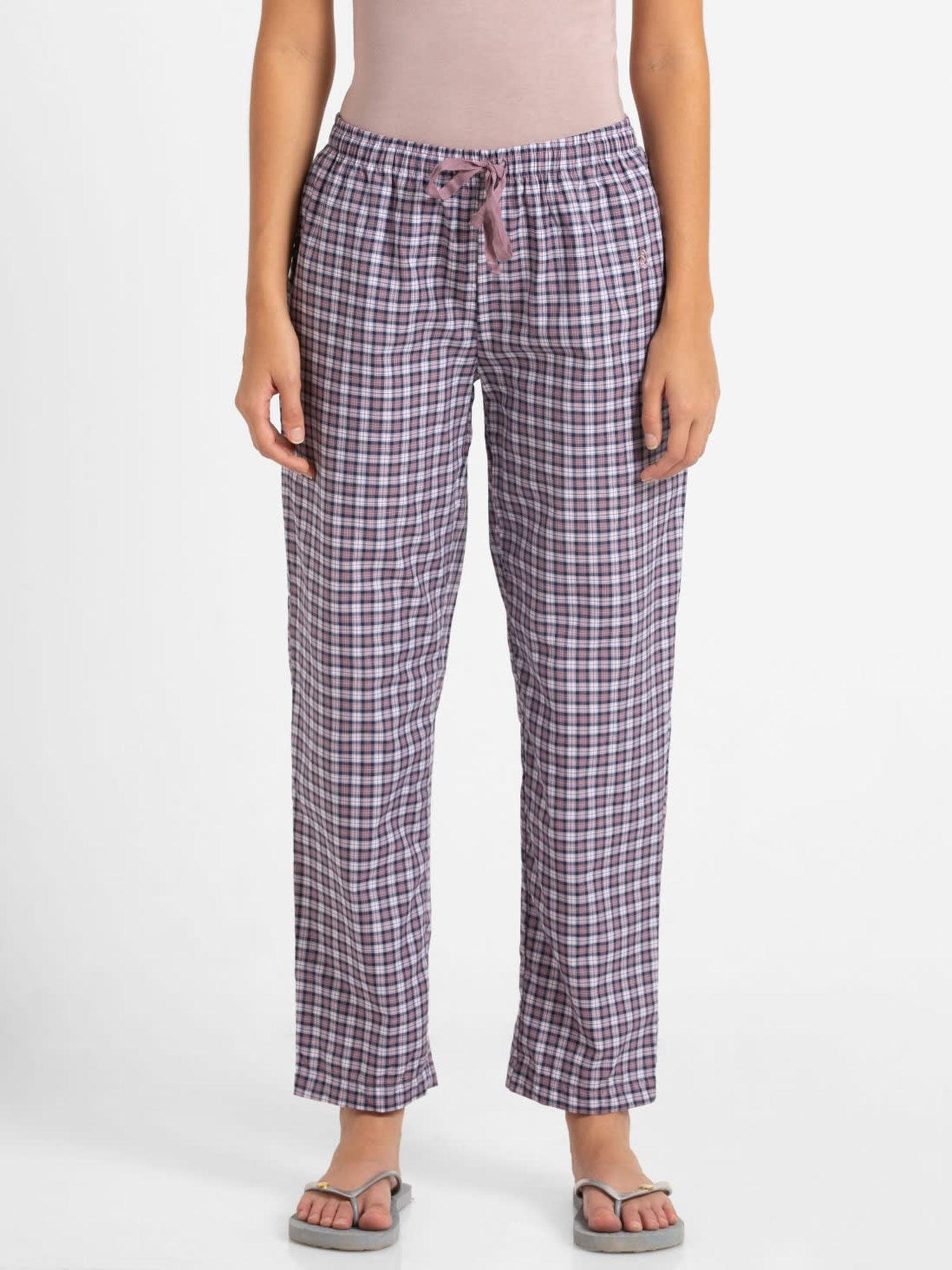 old rose assorted checks long pant : style number - rx06