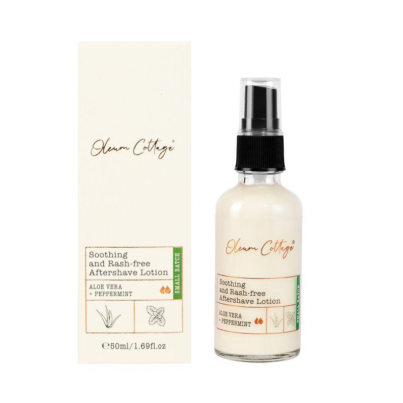oleum cottage soothing and rash-free aftershave lotion
