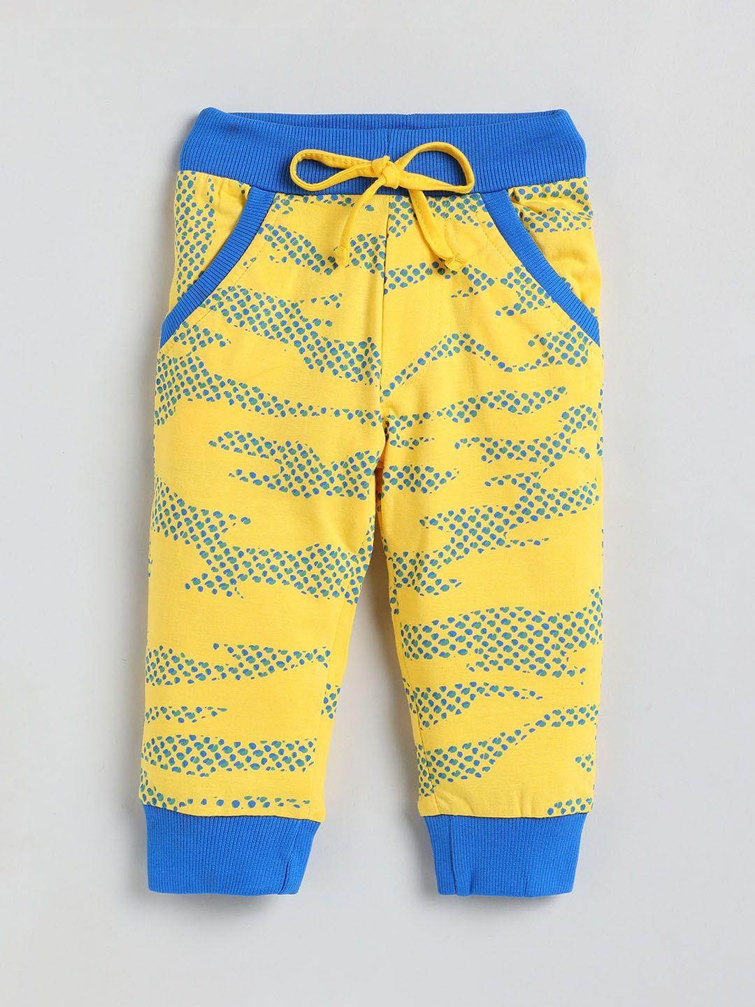 olio kids boys abstract printed cotton joggers