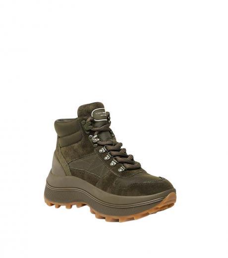 olive chunky sole boot
