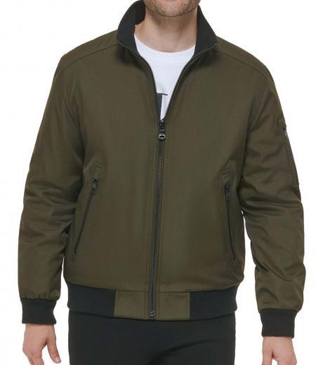 olive classic ripstop bomber jacket