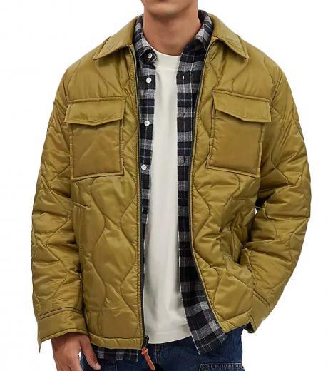 olive lightweight quilted jacket