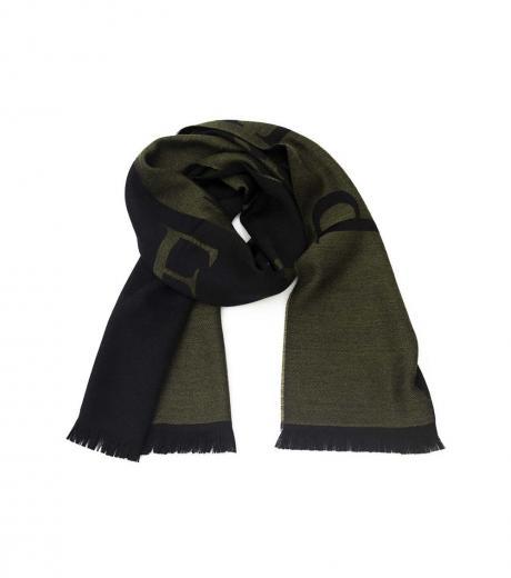 olive logo scarf