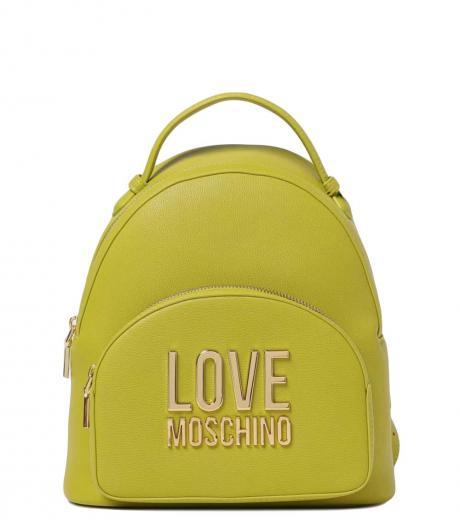 olive metal logo small backpack