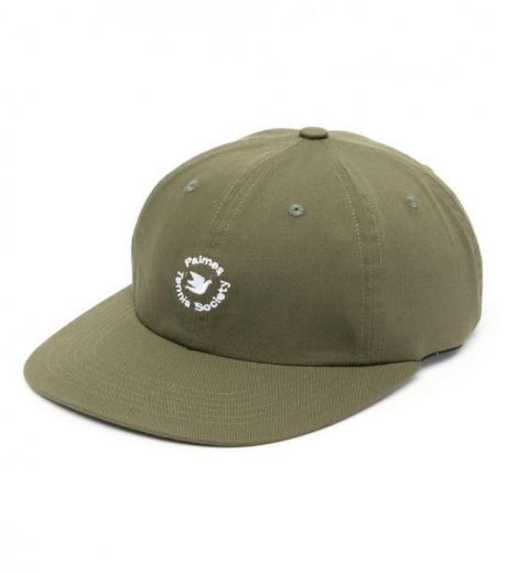 olive green logo baseball cap