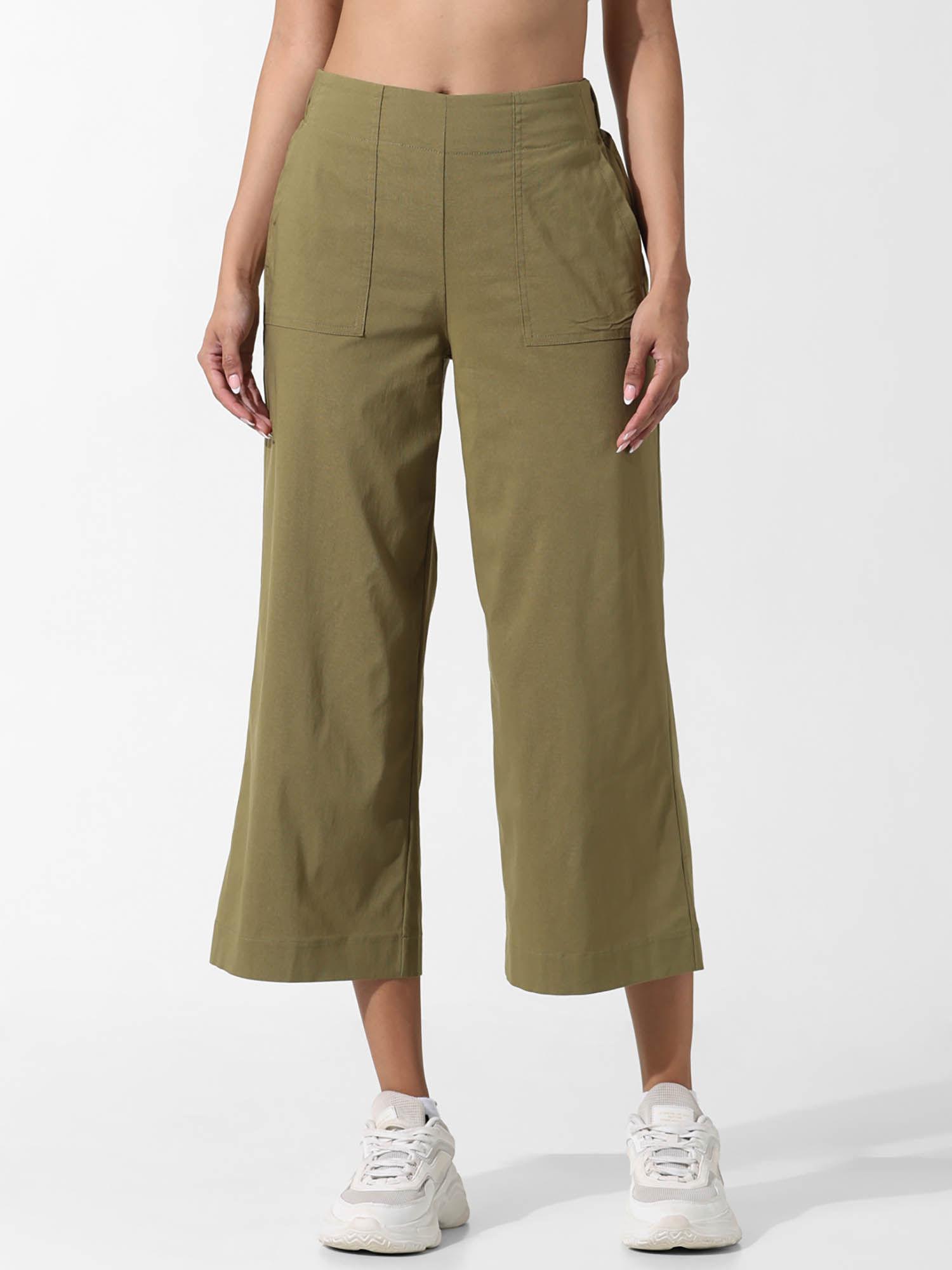 olive high rise culottes