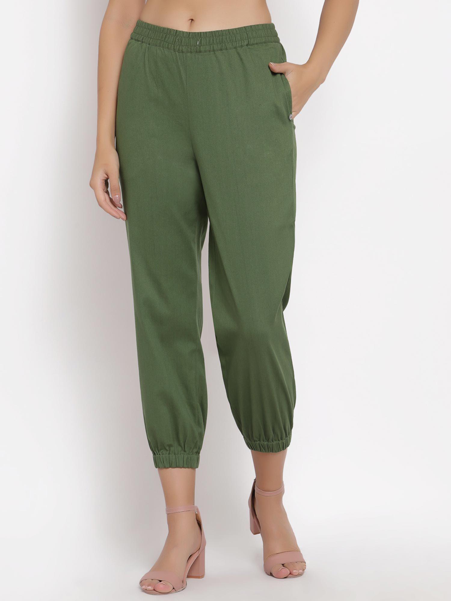 olive jogger pants