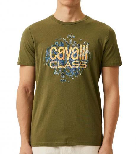 olive logo print t-shirt