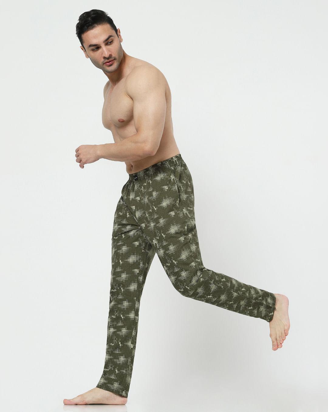 olive printed pyjamas