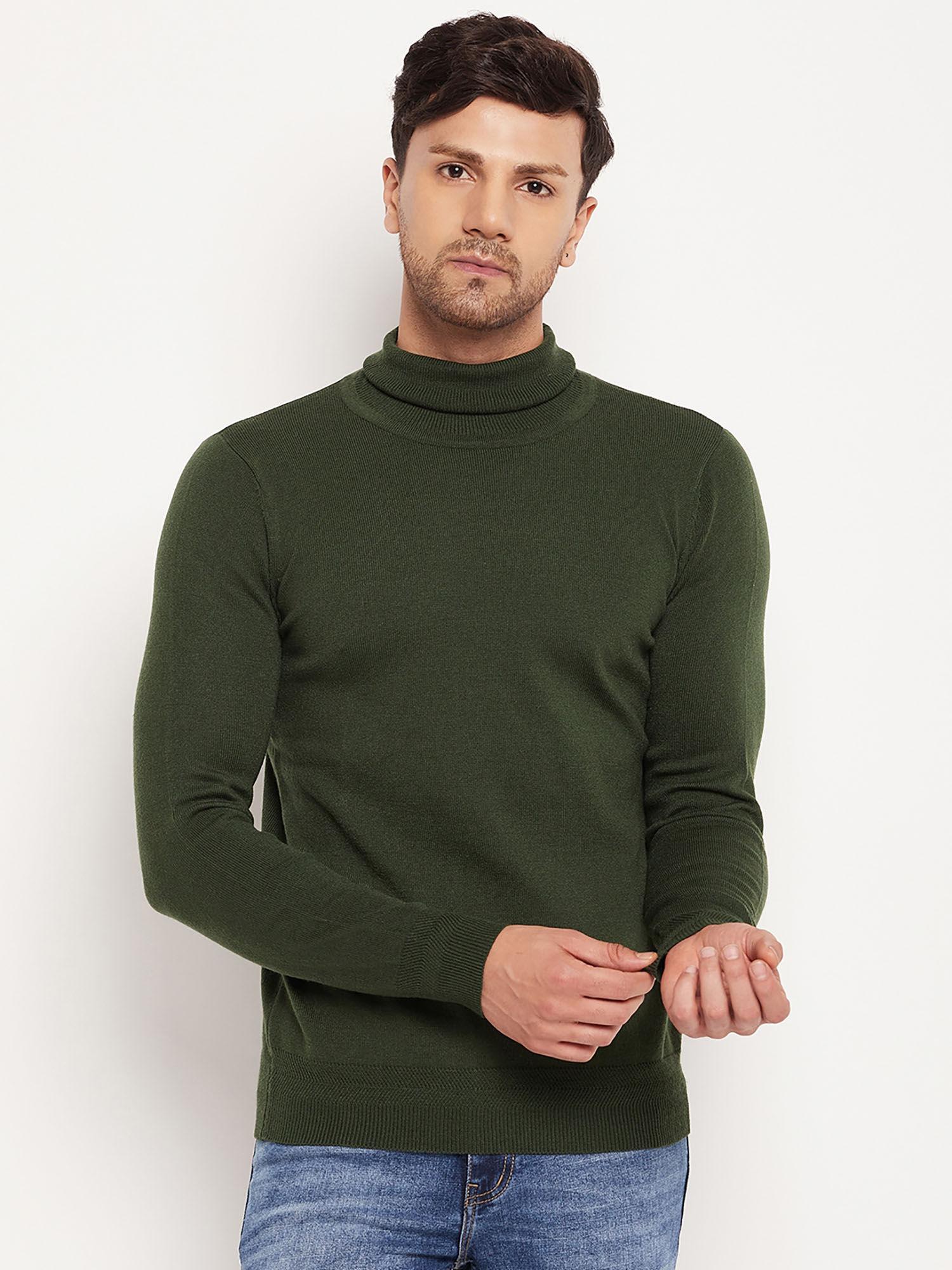 olive sweater for men