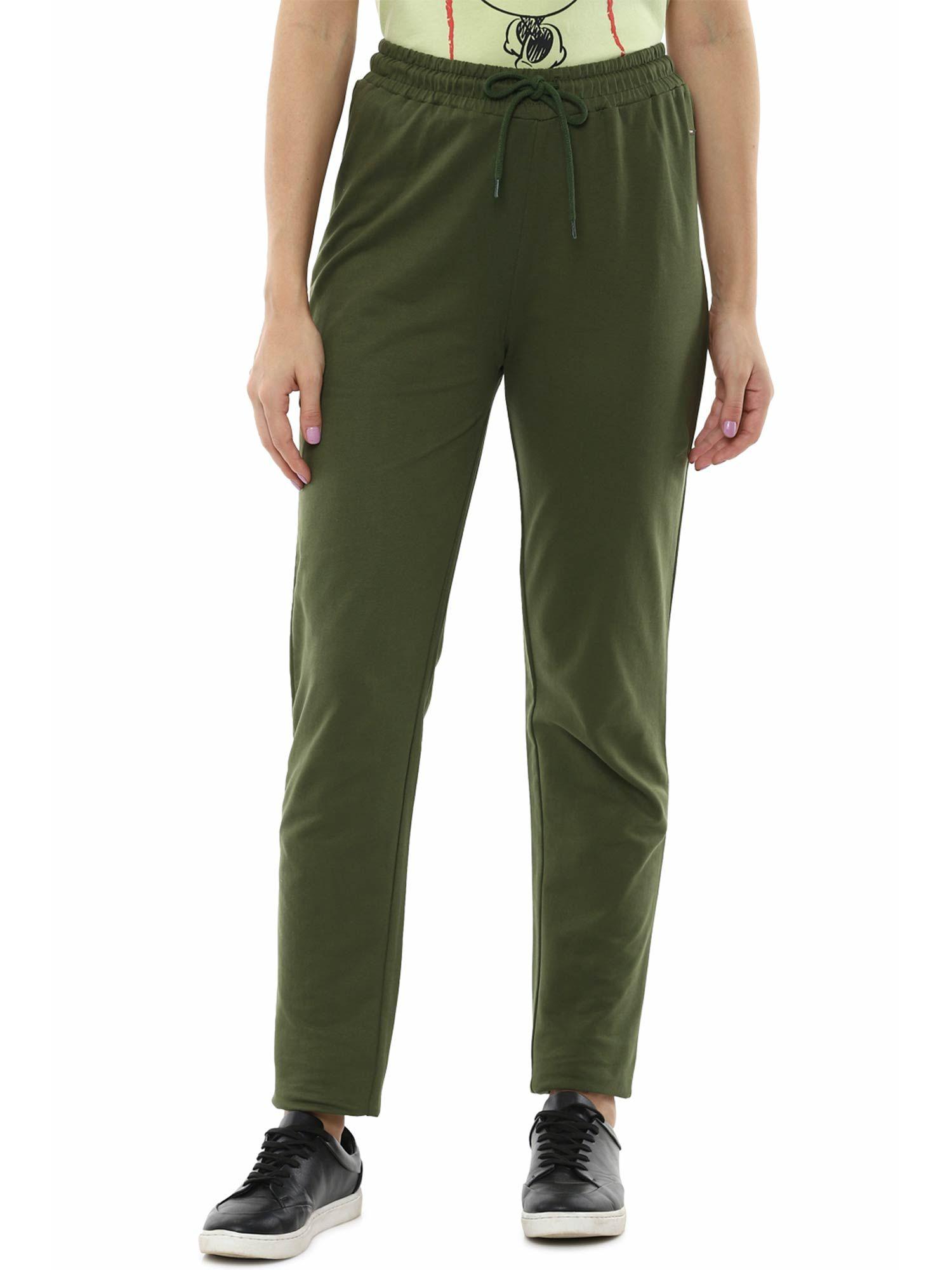 olive track pants