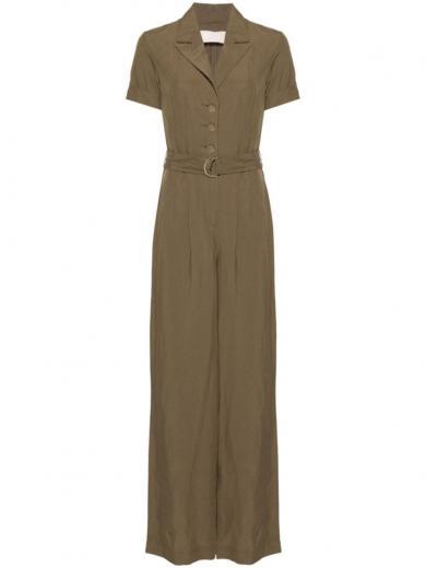 olive wide-leg jumpsuit