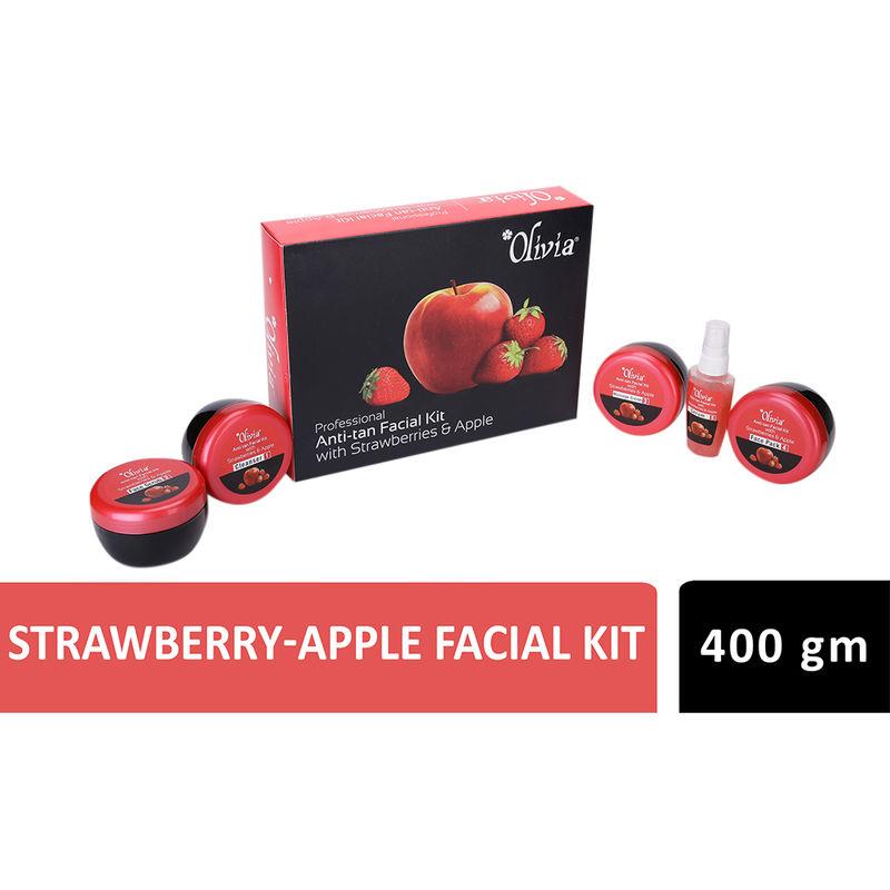 olivia strawberry & apple facial kit