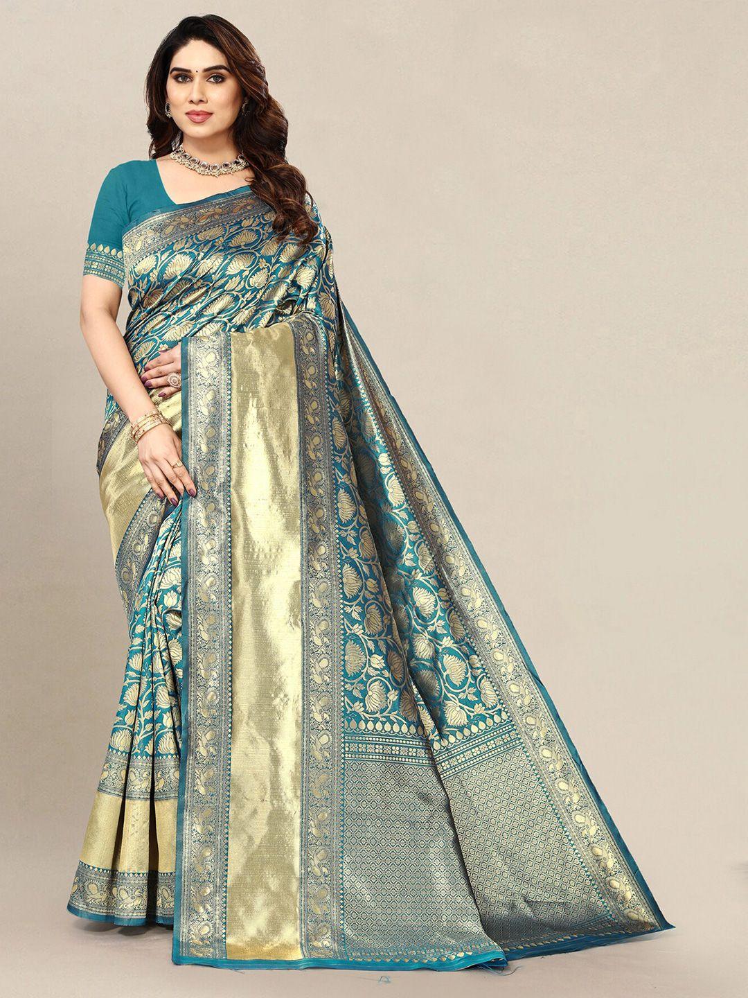 om shantam sarees ethnic motifs woven design zari banarasi saree