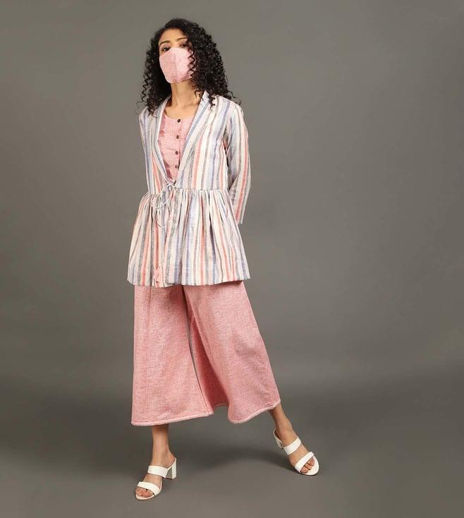 omaana jaipure multicoloured chic check playtime jumpsuit with pep top