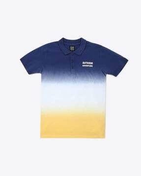 ombre-dyed-polo-t-shirt