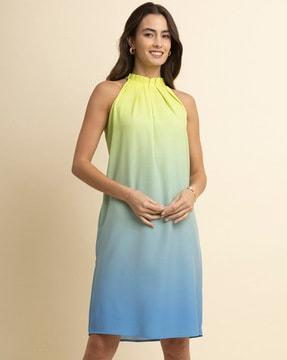 ombre a-line dress