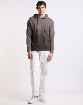 ombre-dye relaxed fit hoodie