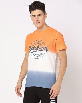 ombre-dyed crew-neck t-shirt
