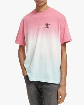 ombre-dyed crew-neck t-shirt