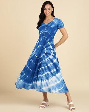 ombre-dyed gown dress