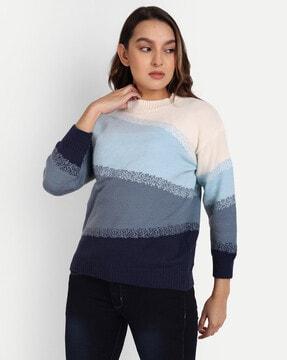 ombre-dyed pullover