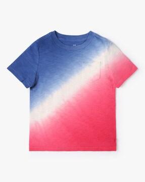ombre-dyed regular fit t-shirt