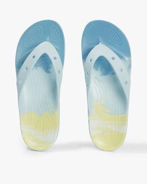 ombre-dyed thong-strap flip-flops