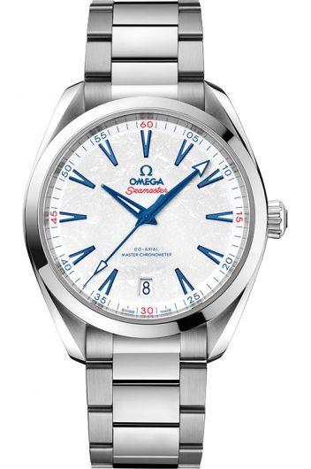 omega seamaster white dial automatic watch with steel bracelet for men - 522.10.41.21.04.001