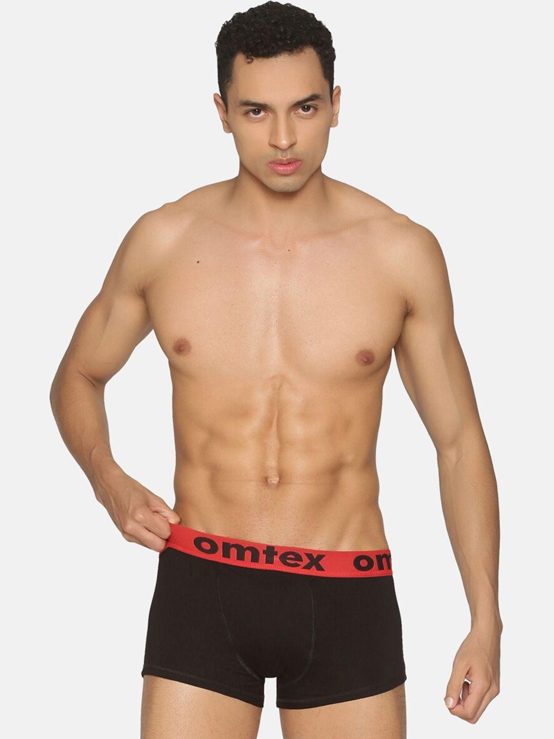 omtex men mid -rise cotton boy shorts briefs