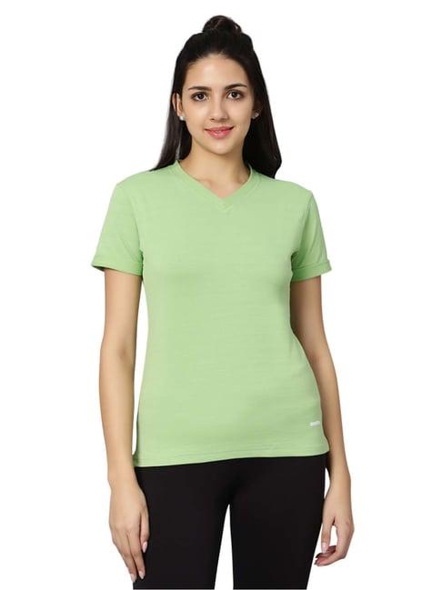 omtex green regular fit sports t-shirt