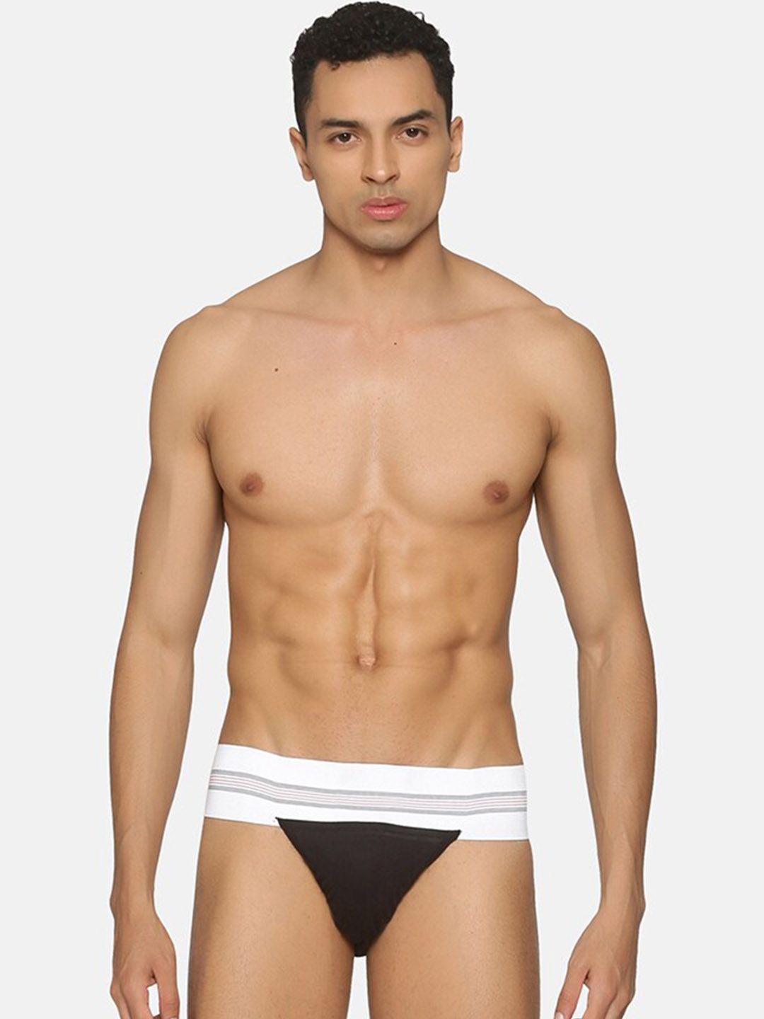 omtex men striped cotton basic briefs