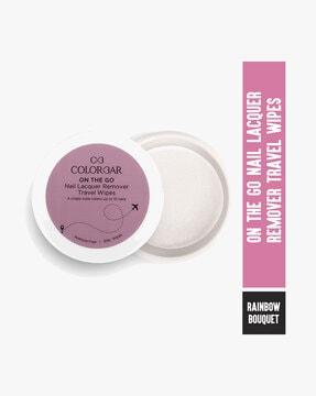 on the go nail lacquer remover wipes- 30 units