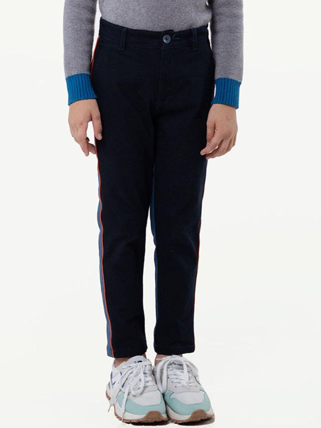 one friday boys classic mid rise cotton trousers