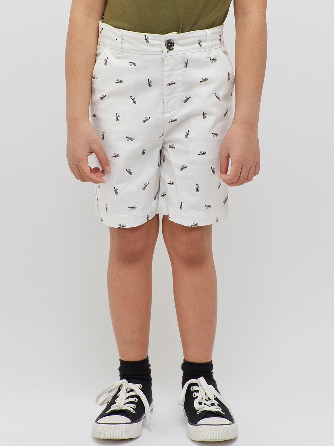 one friday boys conversational printed mid-rise shorts