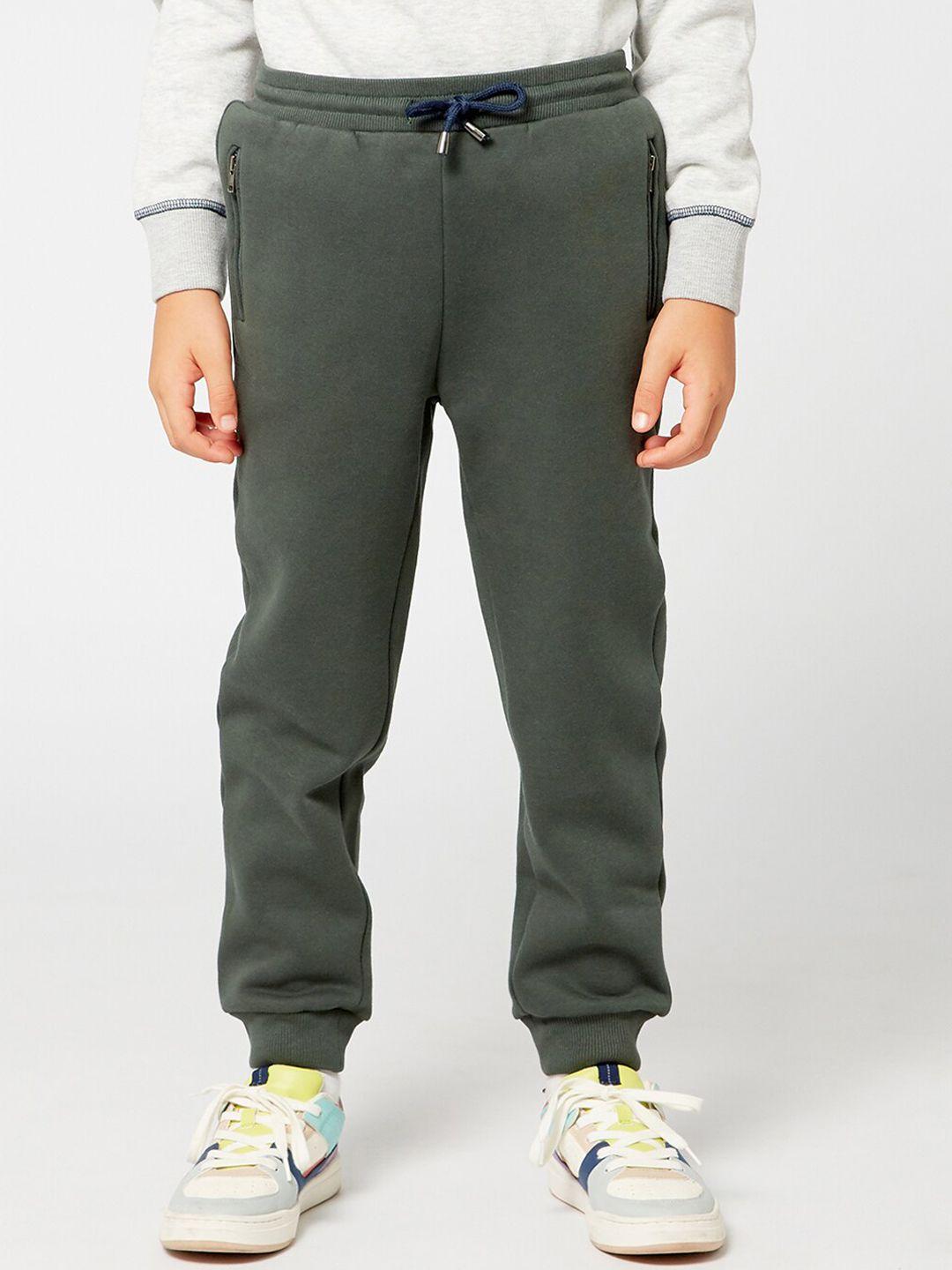one friday boys green relaxed joggers