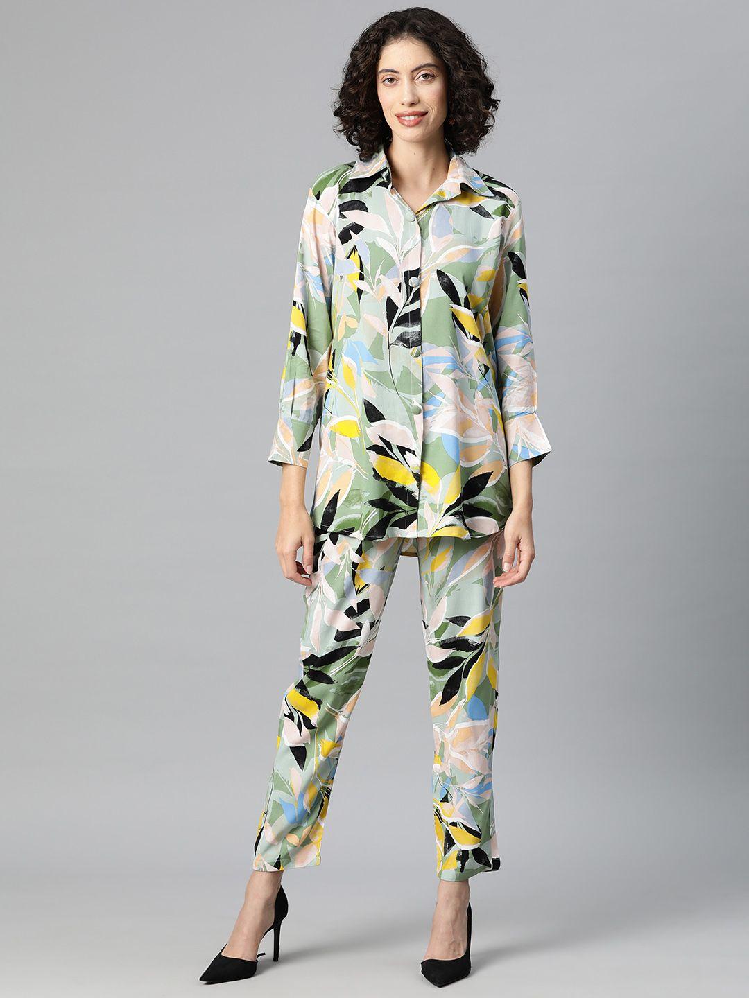 one femme printed pure cotton co-ords