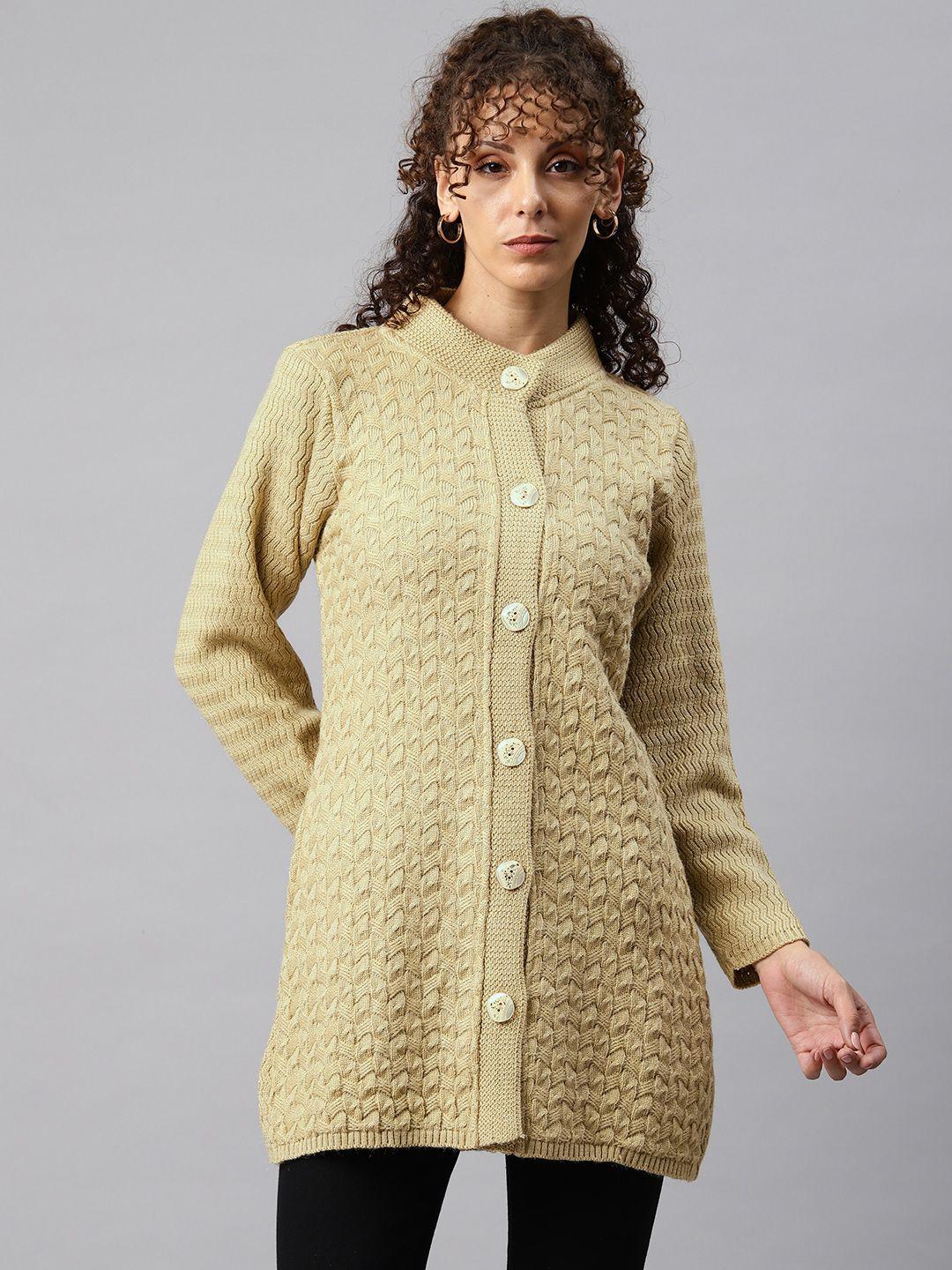 one femme women solid woollen hip length coat