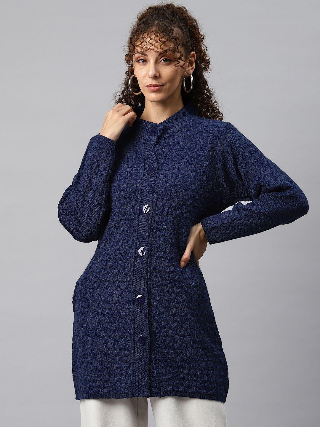 one femme women solid woollen hip length coat