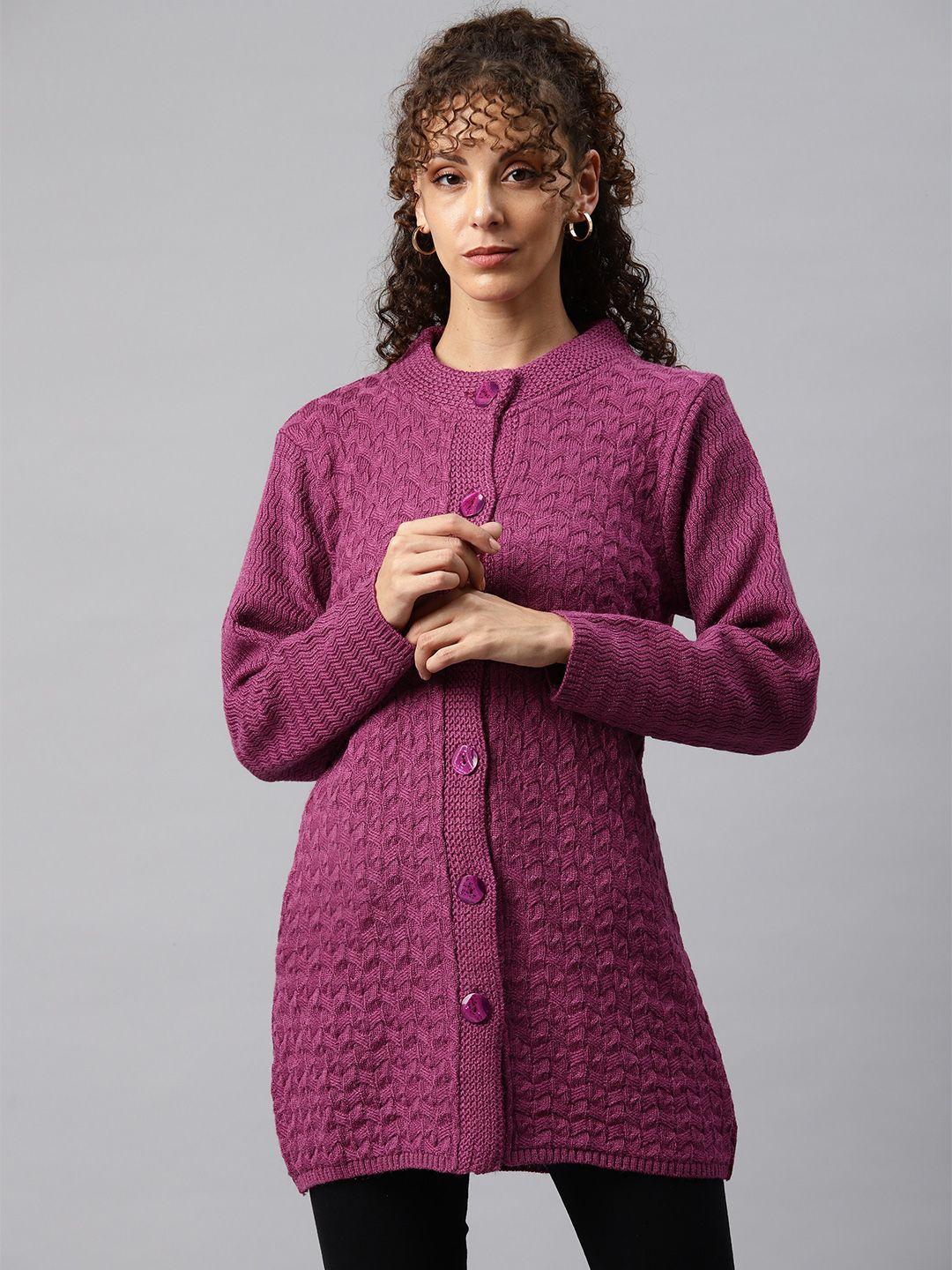 one femme women solid woollen hip length coat