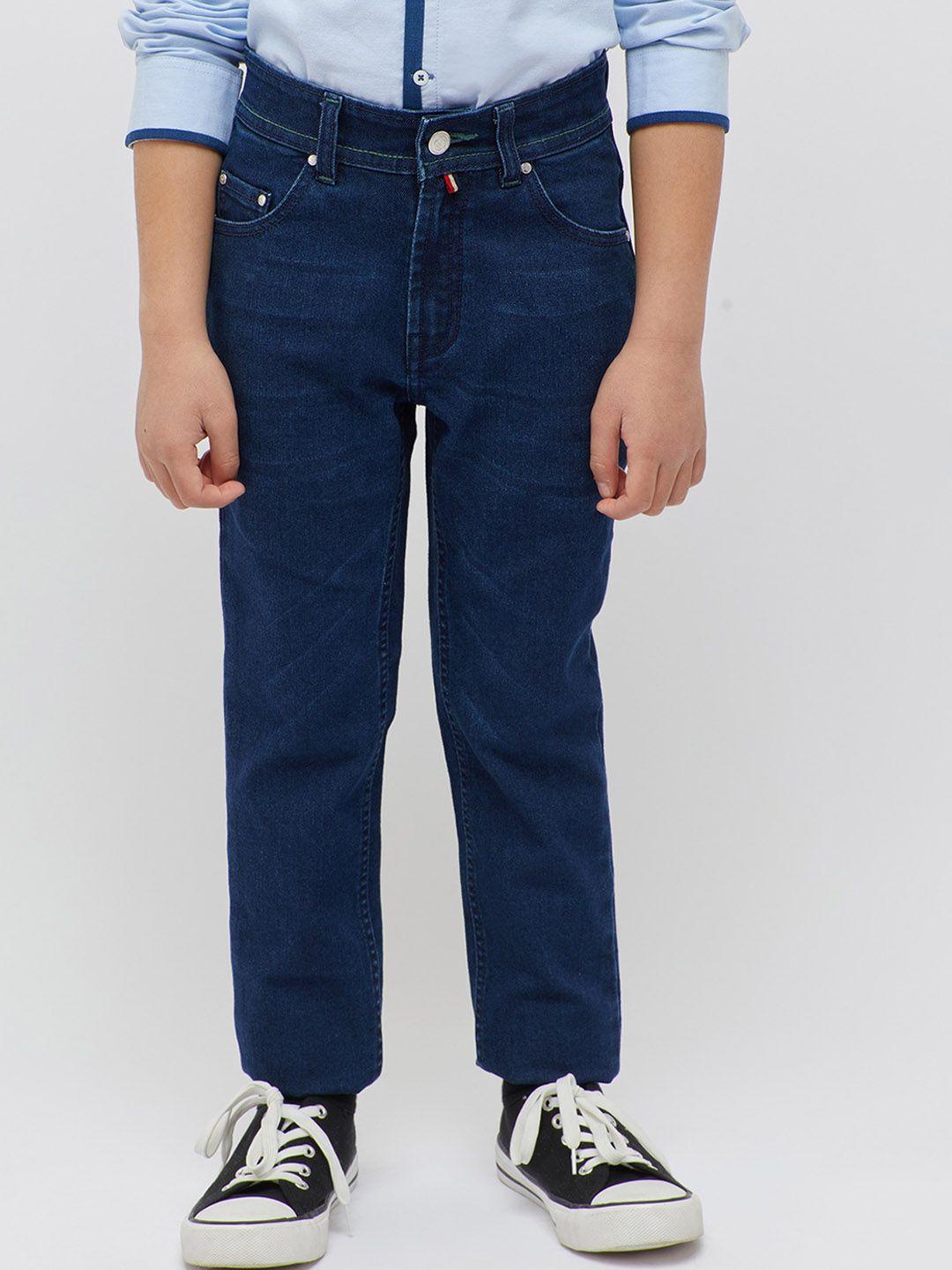 one friday boys blue relaxed trousers