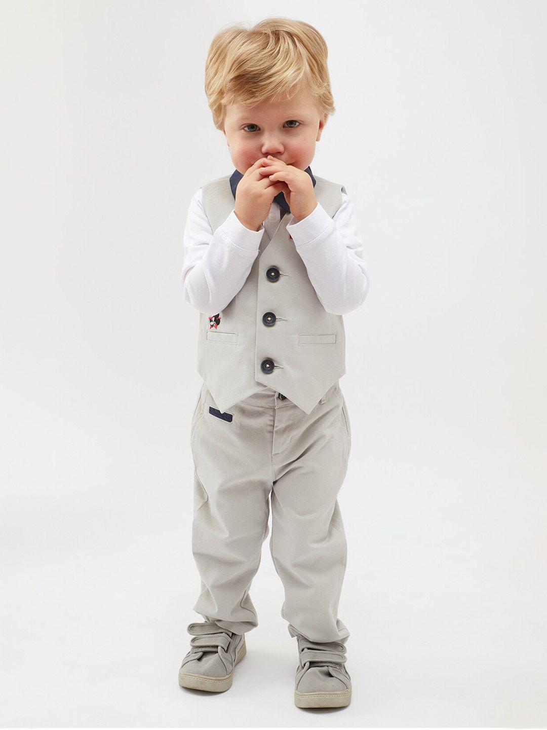 one friday boys disney mickey mouse shirt with trousers & waistcoat