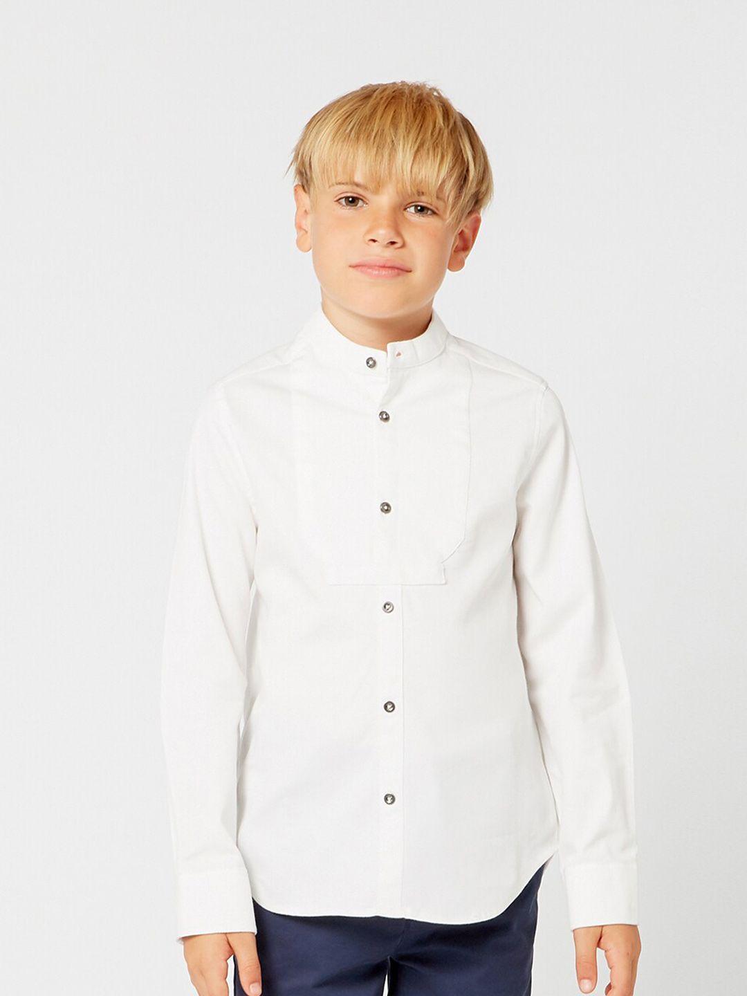 one friday boys off white relaxed casual shirt
